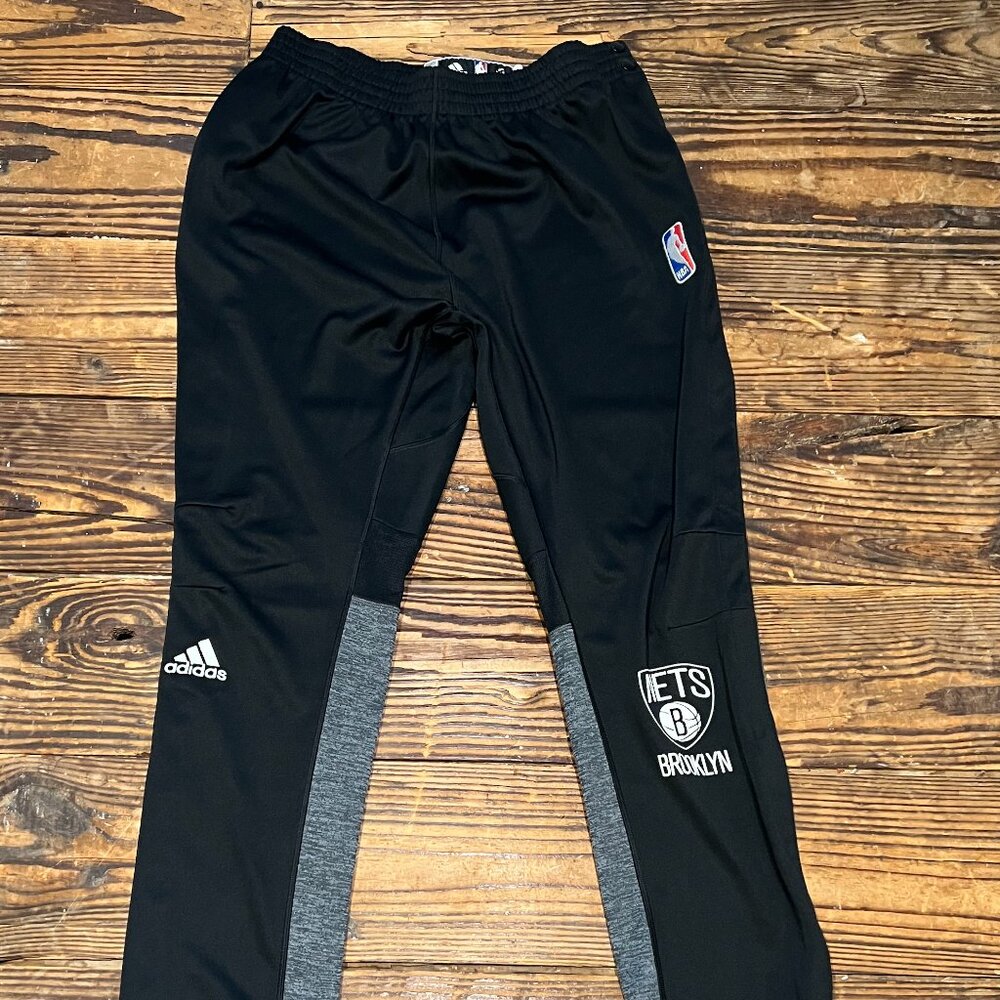 Brooklyn Nets Adidas Team Issued Game Used Warm-Up Pants Rondae Hollis-Jefferson